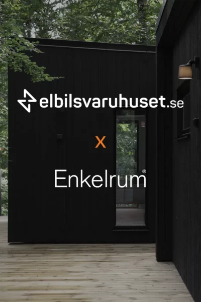 Ladda elbil vid fritidshuset – samarbete Enkelrum x Elbilsvaruhuset
