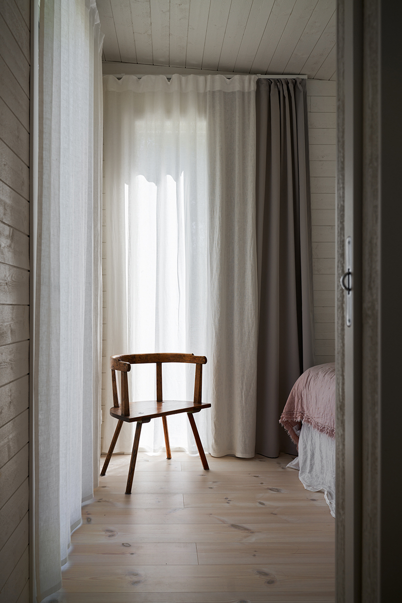 enkelrum gotland interior sovrum fritidshus